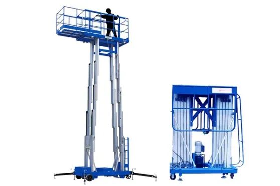 Aluminum Alloy Double Mast Hydraulic Lift